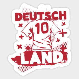 Vintage German Football // Retro Grunge German Soccer Sticker